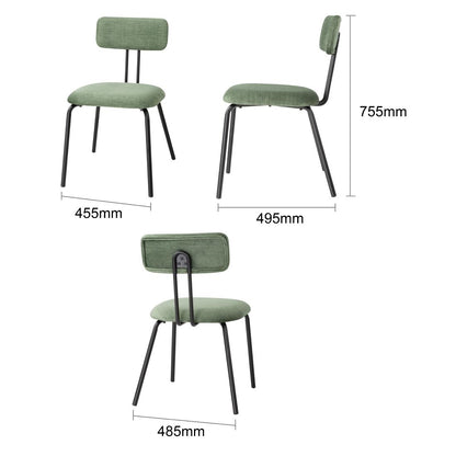 FU501 Bolero Fairfield Stoelen - Donker Walnoot/Groen Mix (2 stuks)