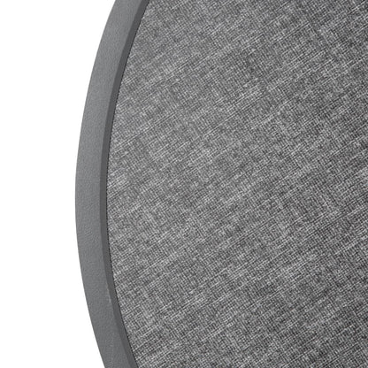 DL489 Bolero Rond Tafelblad Van Glasvezel, Geborsteld Zwart 580mm