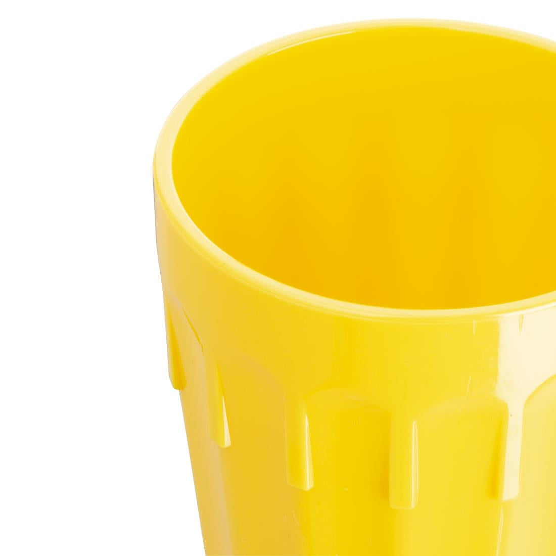 CB775 Olympia Kristallon polycarbonaat bekers 26cl geel (12 stuks)