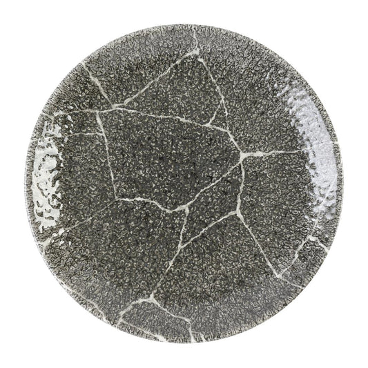 DX807 Churchill Kintsugi Accents Quartz Black Evolve Coupe Bord 16.5cm (12 stuks)