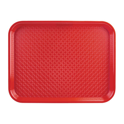 P504 Olympia Kristallon polypropyleen dienblad rood 305x415mm