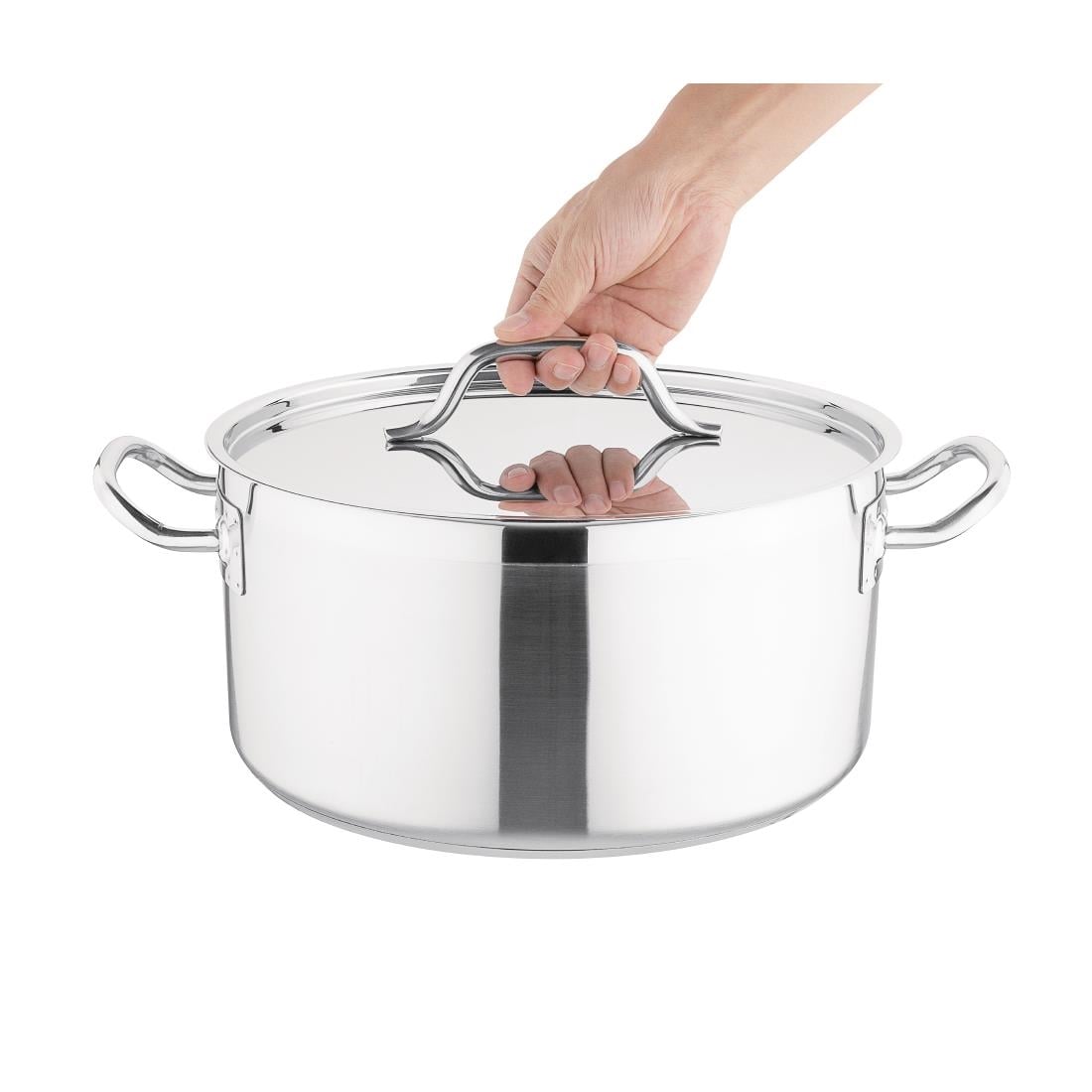 DB255 Nisbets Essentials inductie kookpan 32cm 12Ltr