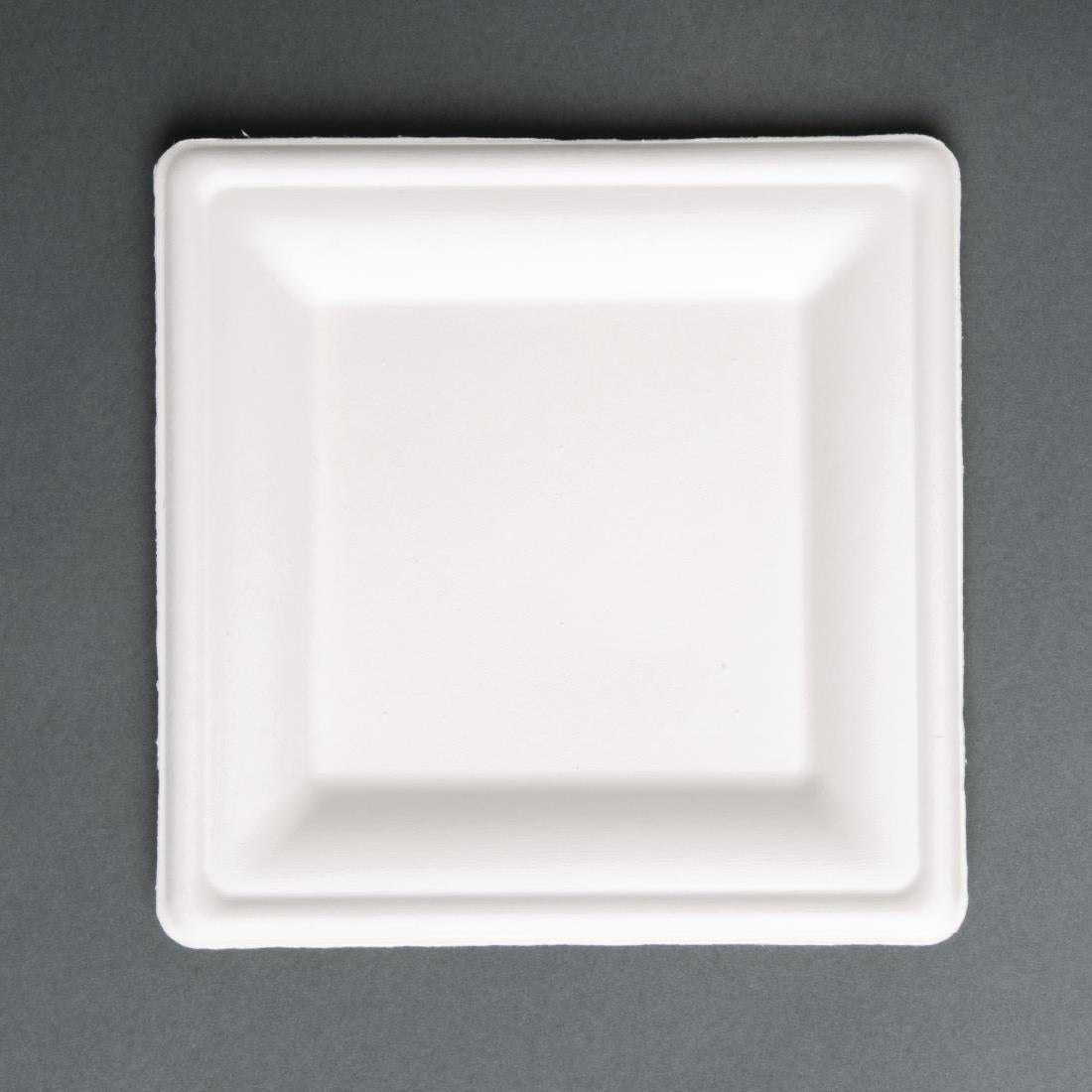 FC520 Fiesta Compostable composteerbare bagasse borden vierkant 261mm (50 stuks)