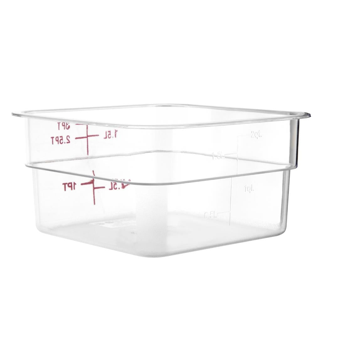 CF020 Hygiplas polycarbonaat voedseldoos vierkant 1,5L