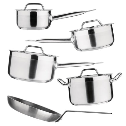 SA690 Nisbets Essentials Cook Like A Pro 5-Delige Pannenset