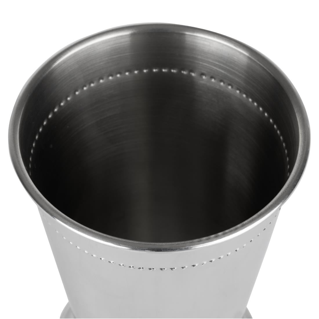 HY115 Olympia Barware Geborduurde Julep Beker Roestvrij Staal 370ml