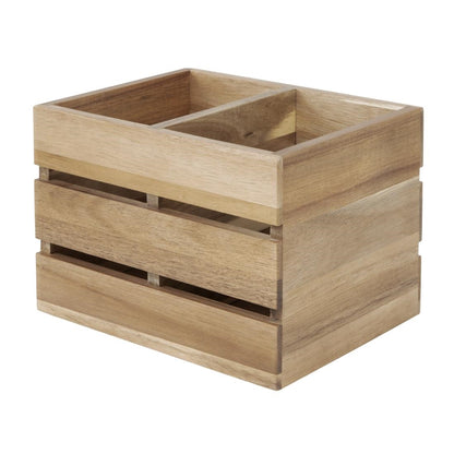 HX387 Olympia Tafelorganisator Acaciahout 210x160x150mm