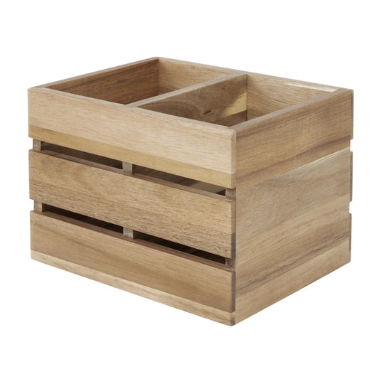 HX387 Olympia Tafelorganisator Acaciahout 210x160x150mm