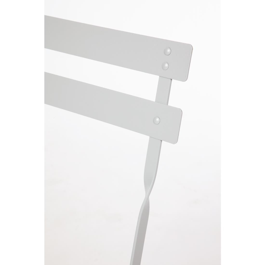 GH551 Bolero opklapbare terrasstoelen grijs (2 stuks)