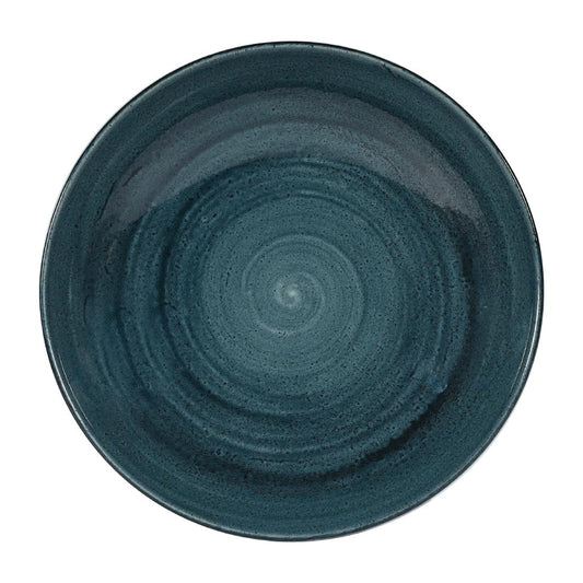 FA592 Churchill Stonecast Patina Rustic Teal Evolve Coupe Kom 24.8cm (12 stuks)