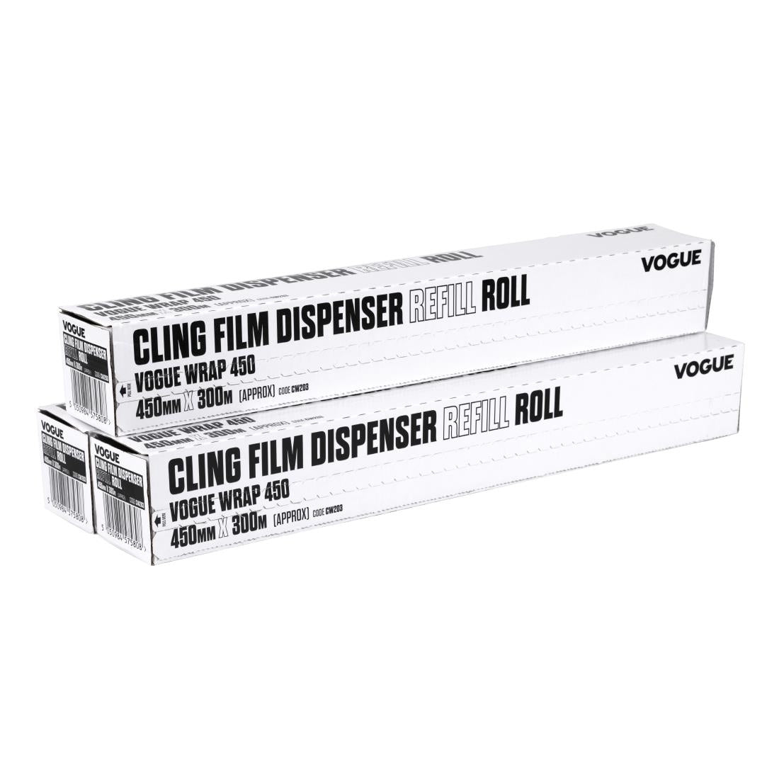 CW203 Vershoudfolie navulling voor Vogue Wrap450 dispenser - 45(B)cm x 300(L)m (3 stuks)