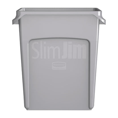 F603 Rubbermaid Slim Jim container met luchtsleuven 60Ltr