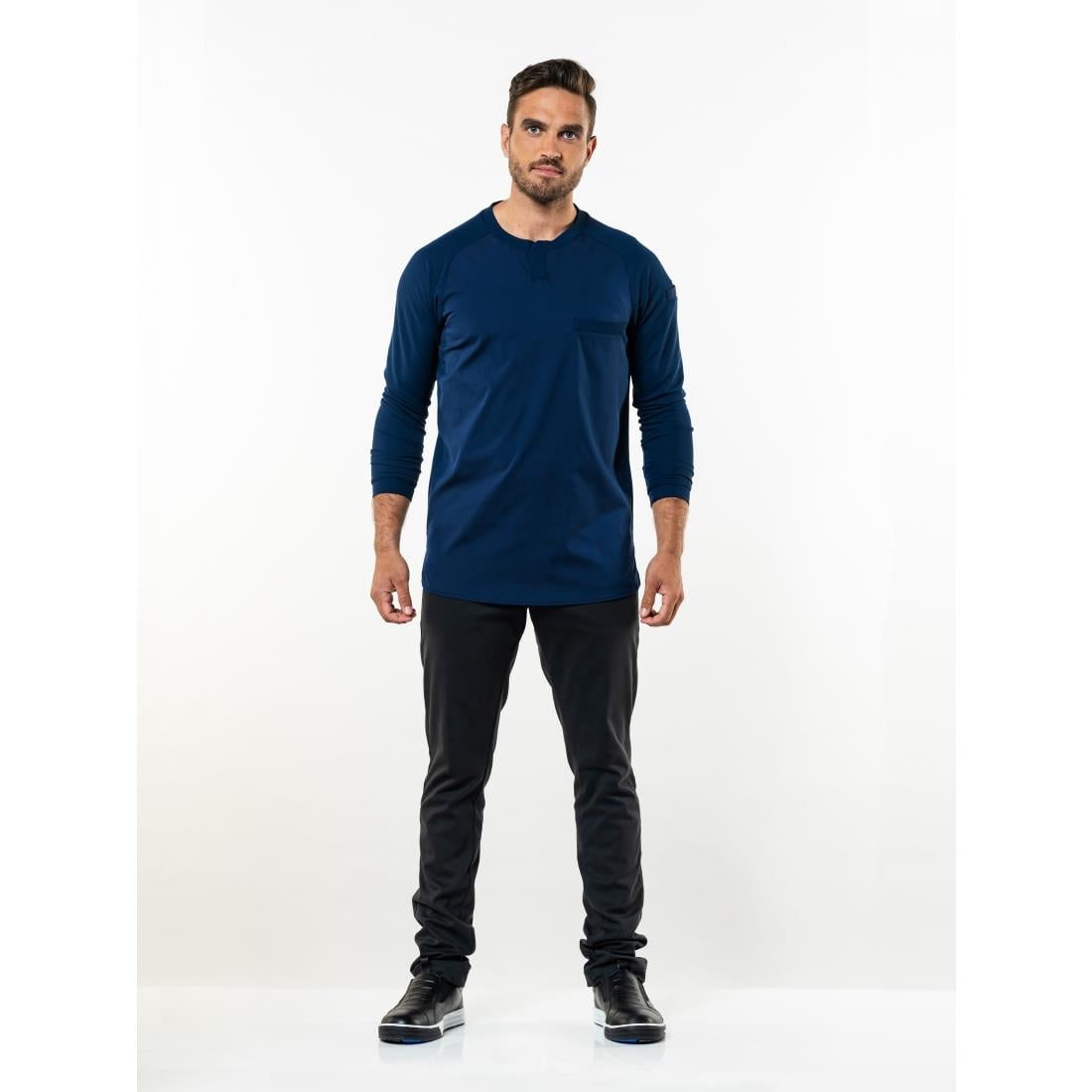 BA019-S Chaud Devant Valente UFX t-shirt navy maat S