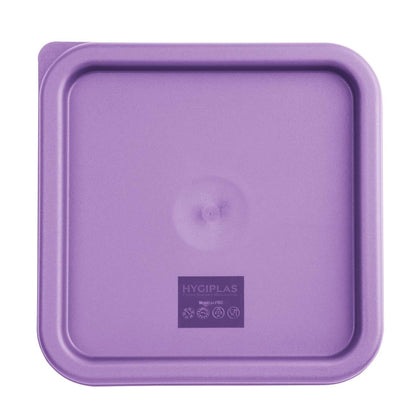 FX144 Hygiplas vierkante vershouddoos deksel, paars, medium