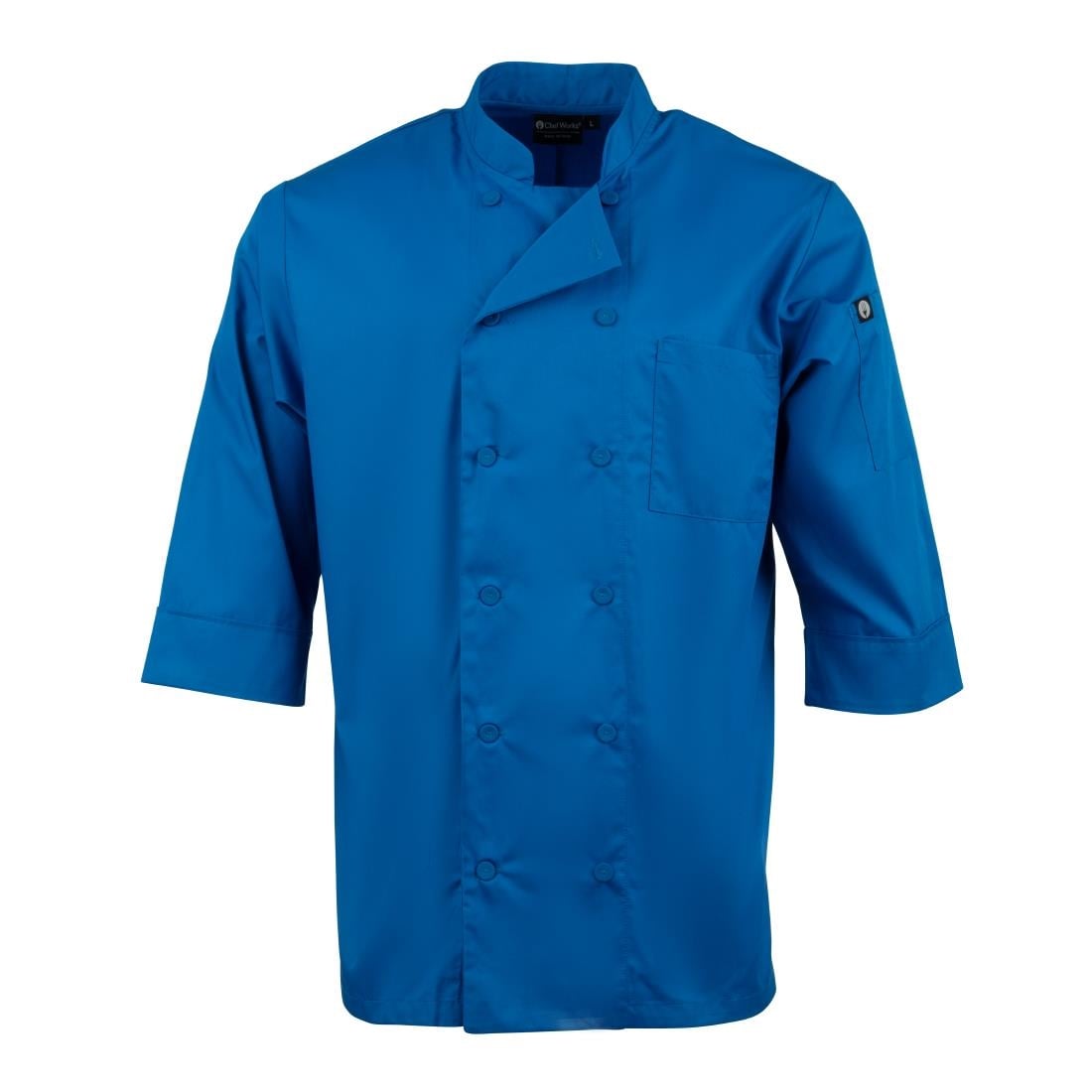 B178-L Chef Works unisex koksbuis blauw L