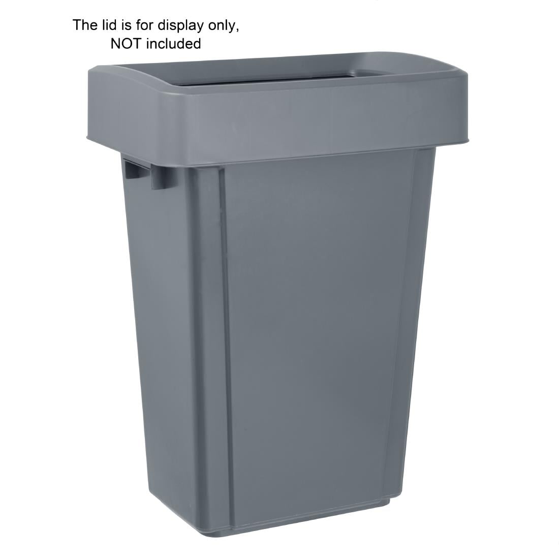 DX965 Jantex Smalle Afvalbak Grijs 60Ltr