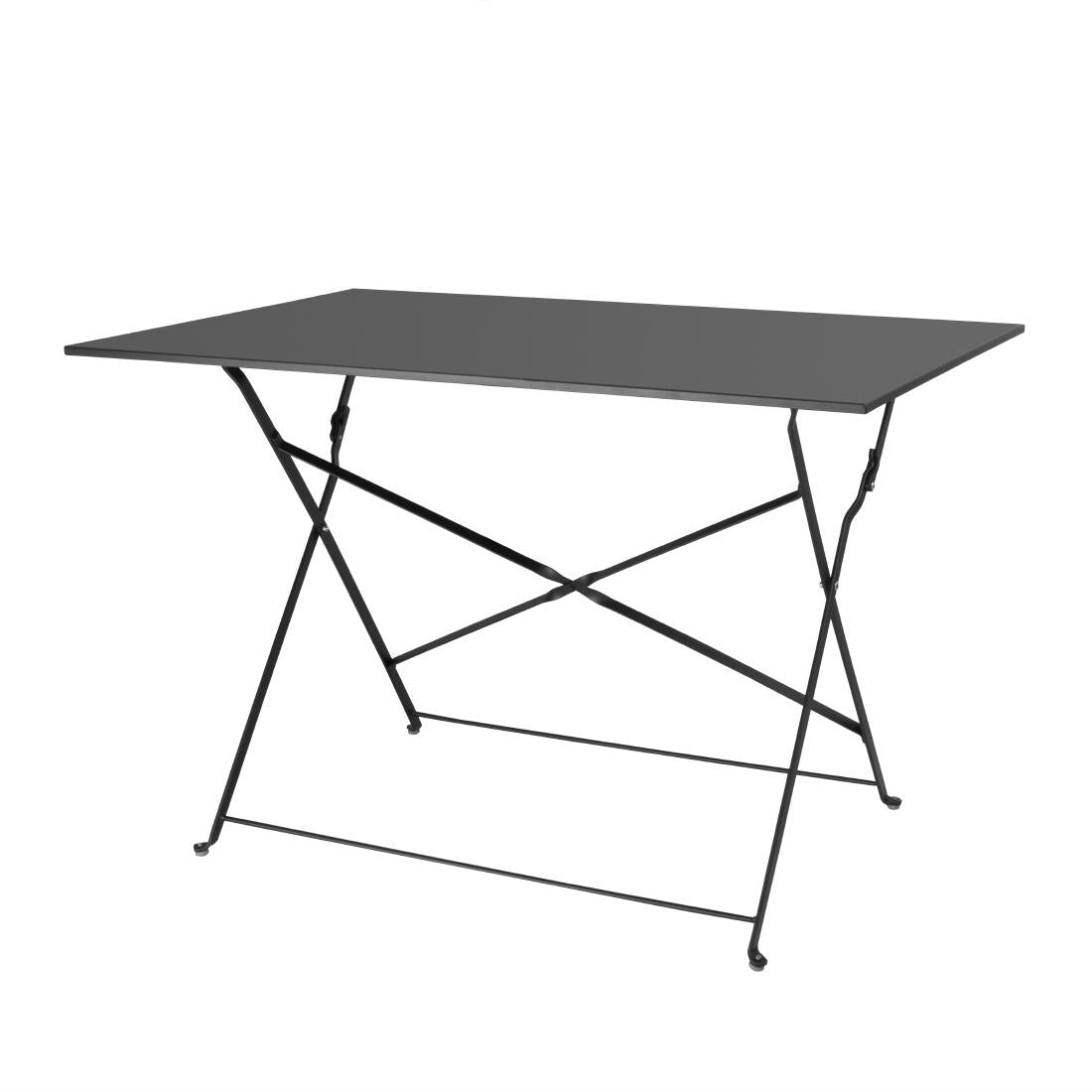 CH968 Bolero Pavement Style Klaptafel Zwart 1100mm x 700mm
