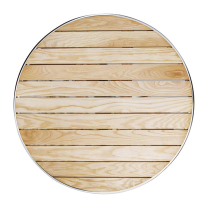 U429 Bolero ronde tafel met essenhouten blad 80cm