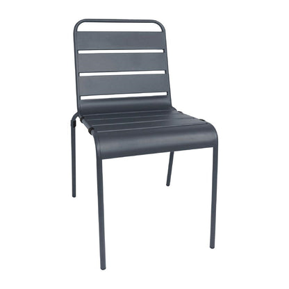 CS727 Bolero stalen stoelen grijs (4 stuks)