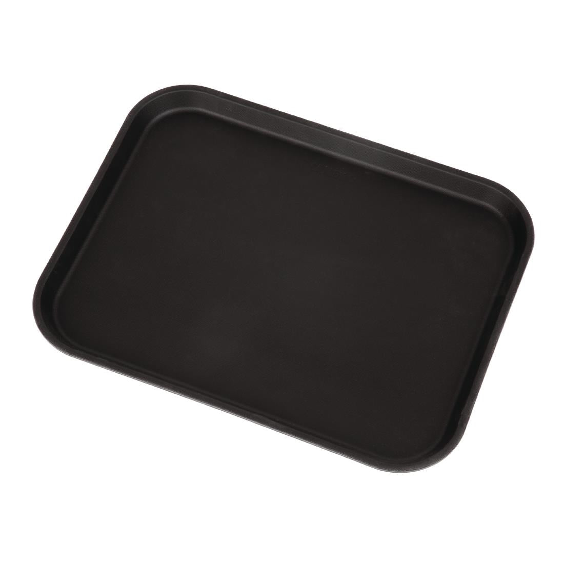CT277 Cambro Camtread rechthoekig antislip glasvezel dienblad zwart 45,7cm
