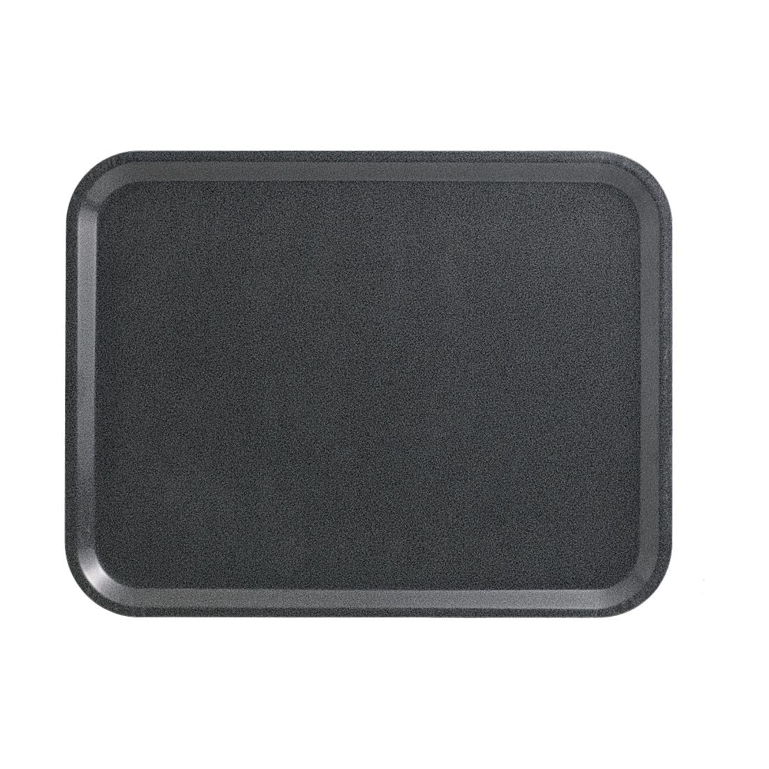 CX377 Cambro Capri Dienblad Houtskoolkleur Gladde Oppervlakte 340x460mm