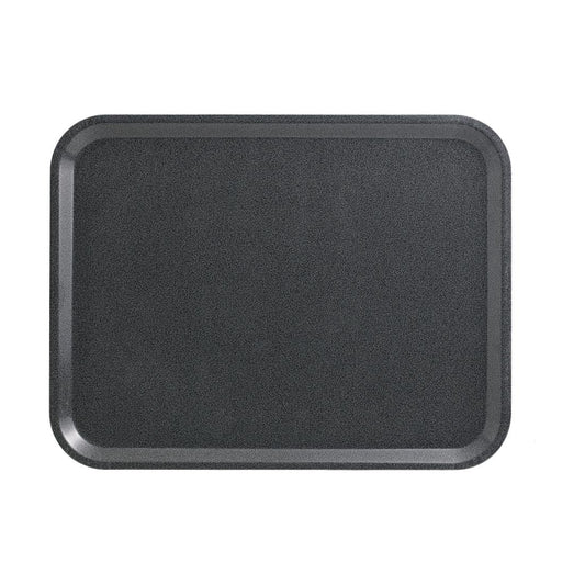 CX377 Cambro Capri Dienblad Houtskoolkleur Gladde Oppervlakte 340x460mm