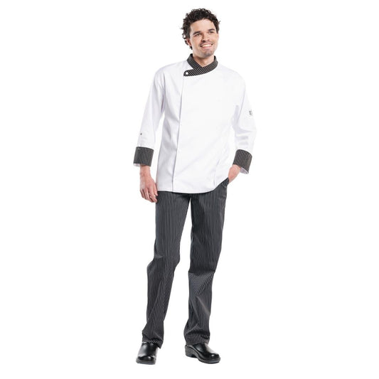 A140-52 Chaud Devant Ligne Noir pantalon zwart-wit gestreept 52