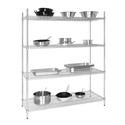 U258 Vogue voorraadrek met 4 schappen 152,5x61cm