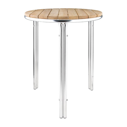 GL981 Bolero essen en aluminium tafel rond 60cm