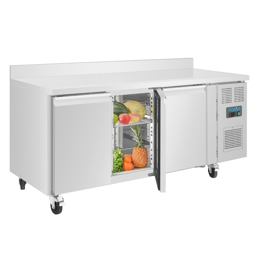 DL917 Polar U-serie 3-deurs vrieswerkbank en achteropstand 417Ltr