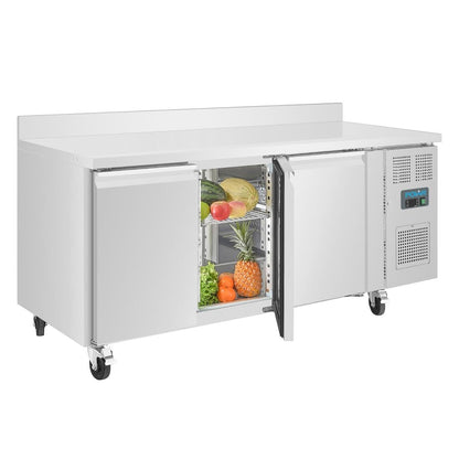 DL917 Polar U-serie 3-deurs vrieswerkbank en achteropstand 417Ltr