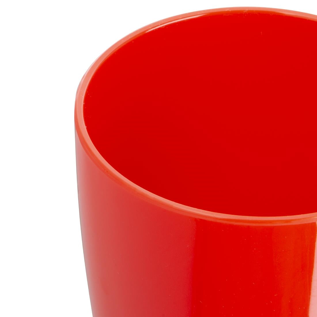 CE289 Olympia Kristallon polycarbonaat bekers met oor rood (12 stuks)