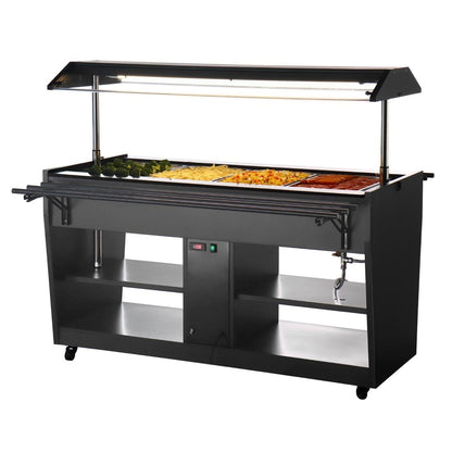 JA179 Buffalo Warmhoud Buffet Bar Zwart
