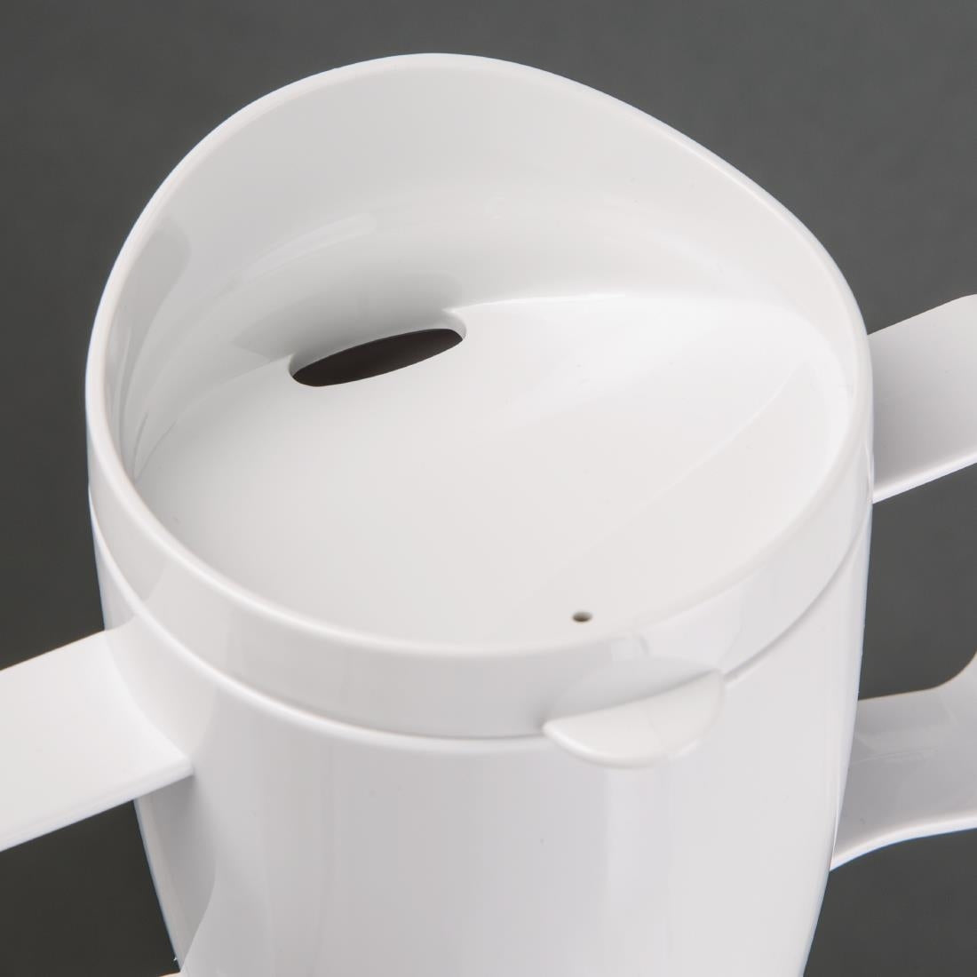 DW715 Olympia Kristallon Heritage drinkbeker met deksel 300ml wit (4 stuks)