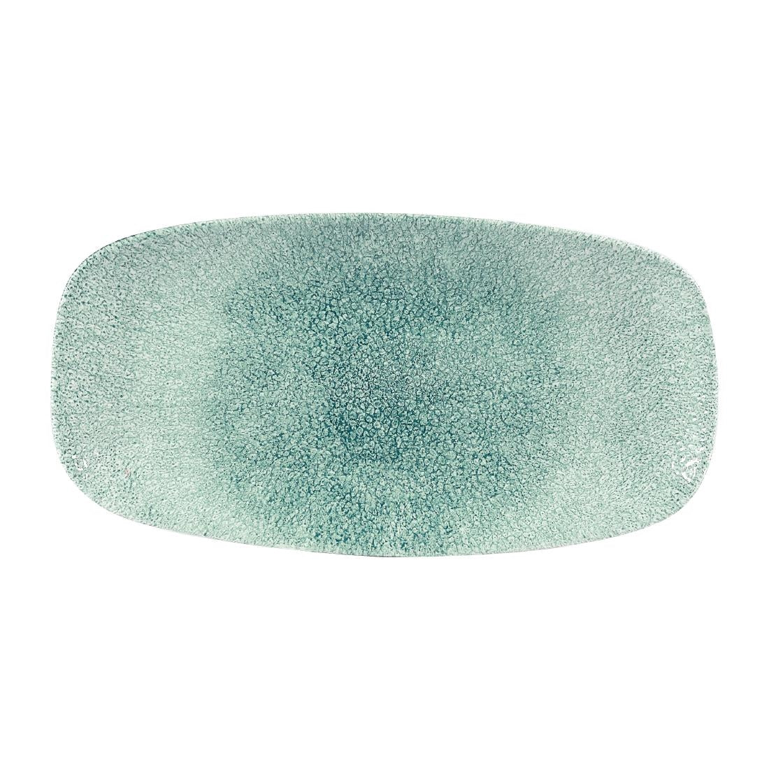 DW405 Churchill Raku Jade Green Chefs Ovaal Bord 29.8 x 15.2cm (12 stuks)