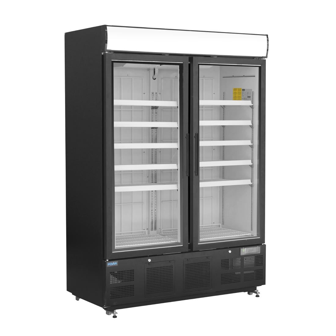 GH429 Polar G-Series Staand Display Vriezer 920Ltr Zwart