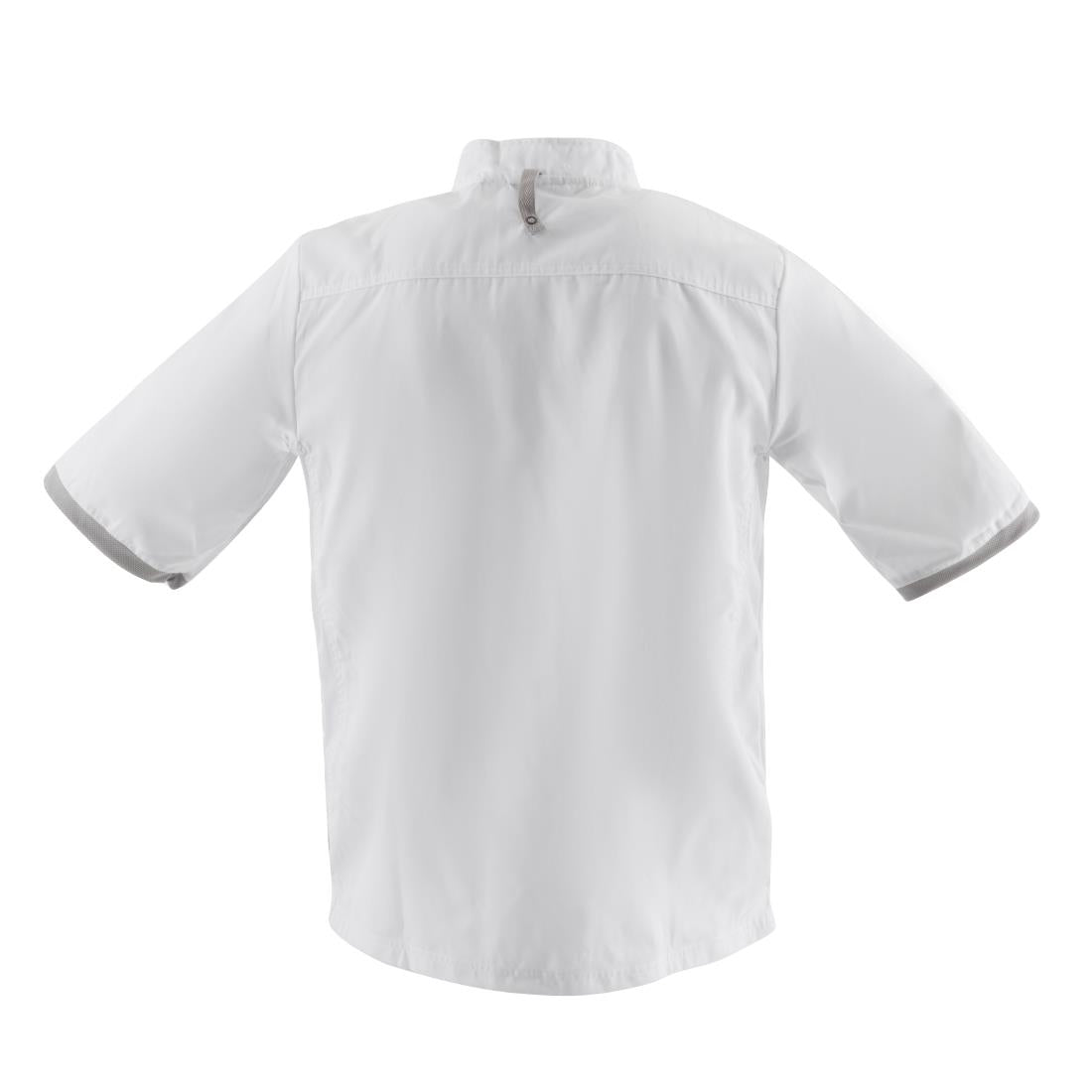 B998-XS Southside unisex koksbuis korte mouw wit XS