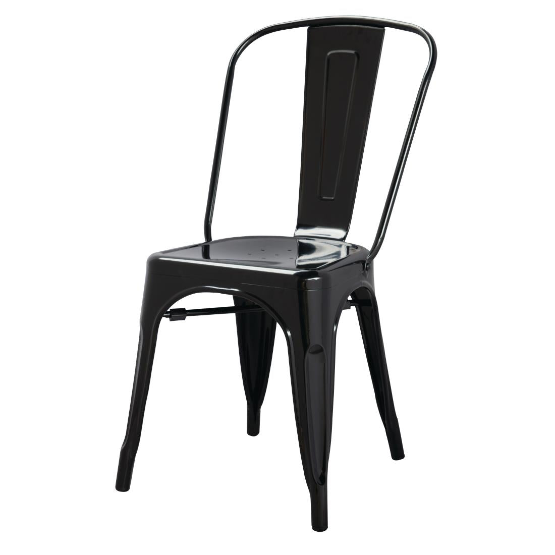 GL331 Bolero Bistro stalen stoel zwart (4 stuks)