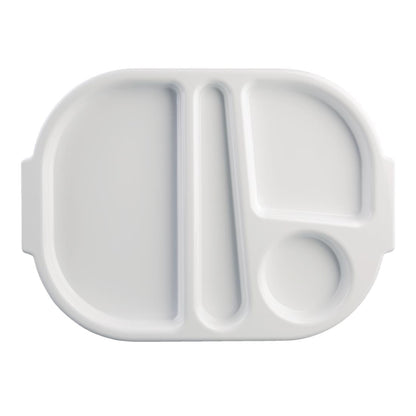GF999 Olympia Kristallon dienbladen met vakken 37,5x27,8cm wit (10 stuks)