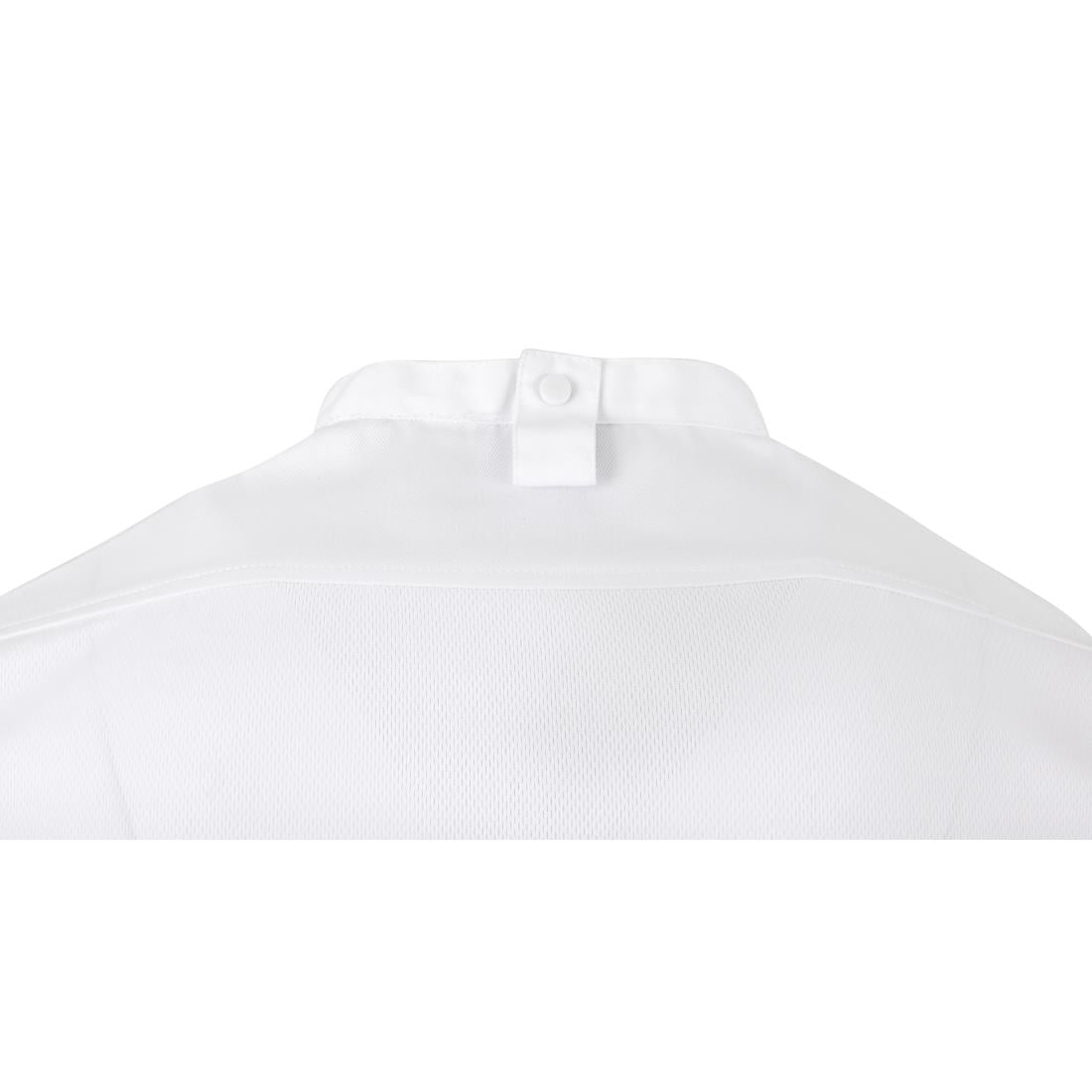 BA116-L Southside Harlem Koksjas Wit Korte Mouw Mesh Maat L