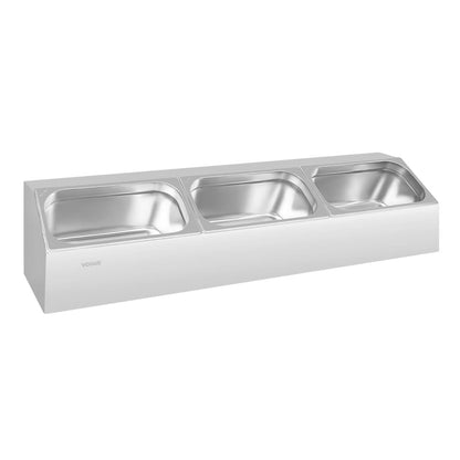 CP542 Vogue roestvrijstalen gastronorm rek lang