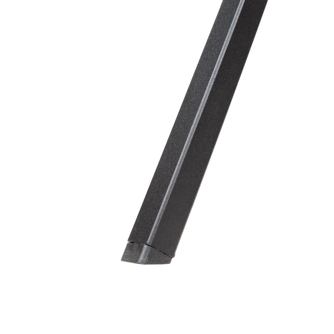GG706 Bolero vierkante stalen bistro tafel zwart 70cm