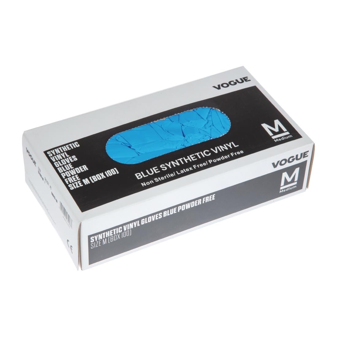 CF403-L Hygiplas vinyl handschoenen blauw poedervrij L (100 stuks)