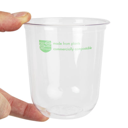 FS174 Vegware 96-serie composteerbare ronde bakjes 473ml (1000 stuks)