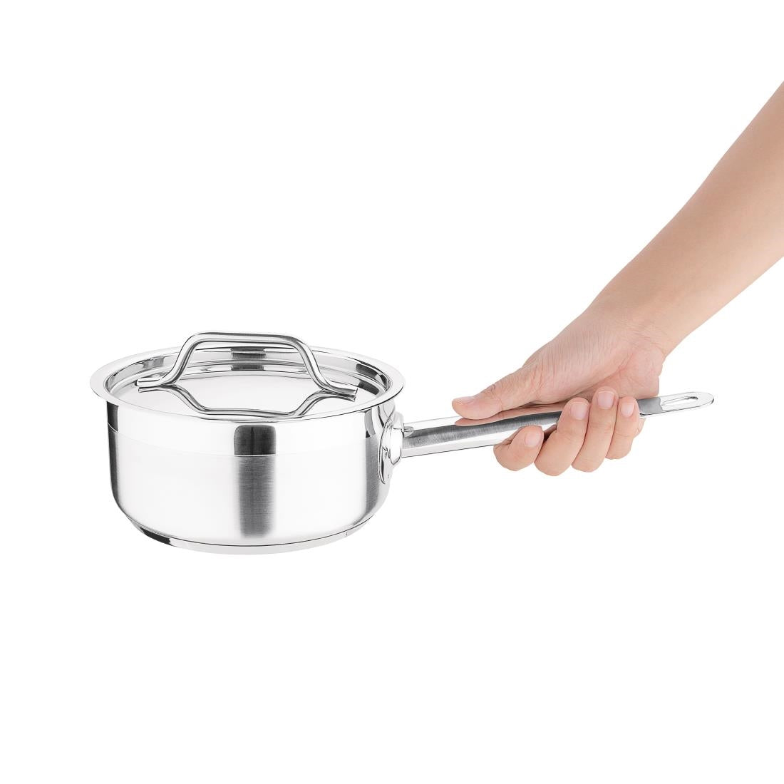 DF669 Nisbets Essentials RVS inductie steelpan 14cm/900ml