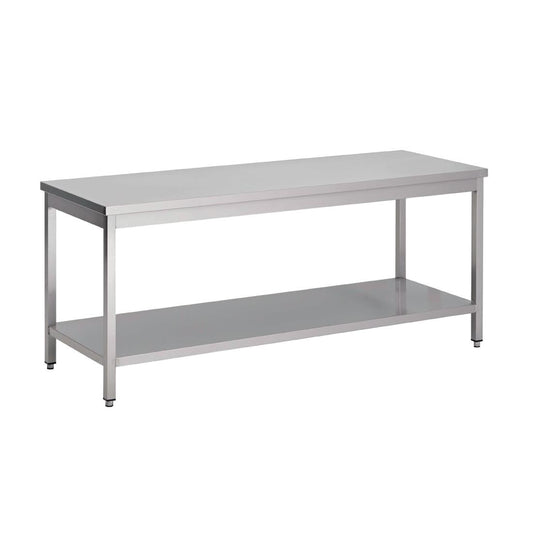 GS003 Gastro M RVS werktafel met onderblad 88x120x60cm