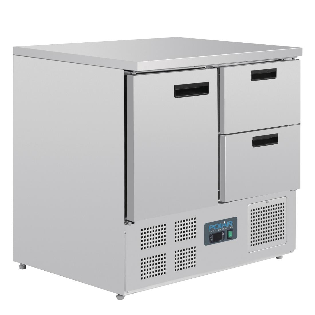U637 Polar G-serie koelwerkbank 1 deur en 2 laden 240L