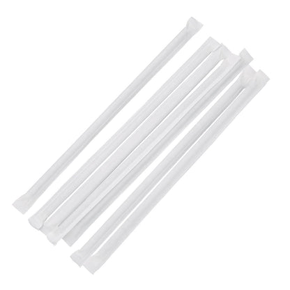 FP440 Fiesta Compostable composteerbare papieren rietjes 210mm zwart  Individueel verpakt (250 stuks)