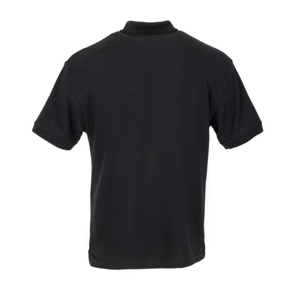 A735-L Unisex poloshirt zwart L