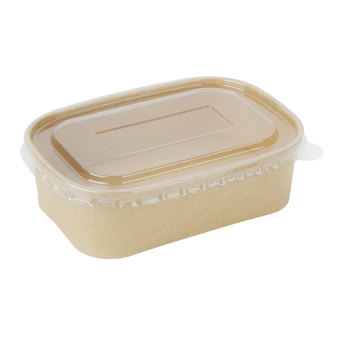 HW626 Fiesta Recyclebare Pet Deksel Voor Rechthoekige Containers (300 stuks)